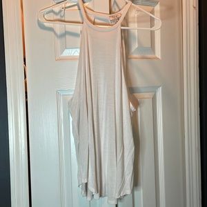 Halter neck cute white flowy top